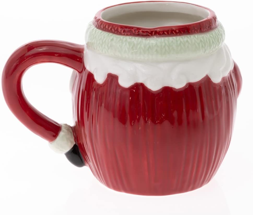 Jolly Santa Ceramic Christmas Mug - 15oz