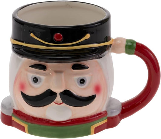 Festive Christmas Nutcracker Ceramic Mug - 15oz