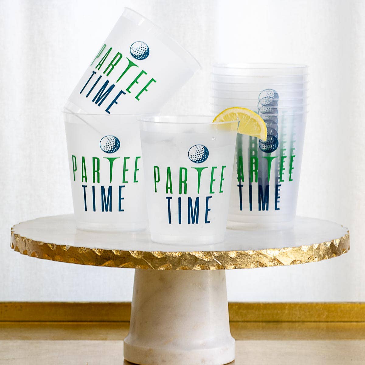 "Partee Time" Golf Themed Party Cups