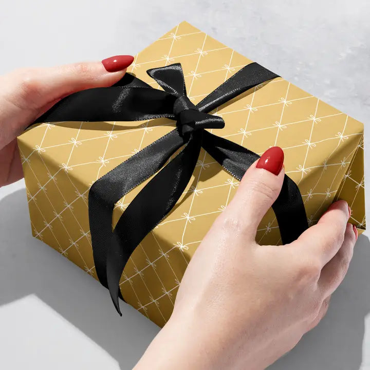 Beautiful Bows Gold - Gift Wrap Rolls