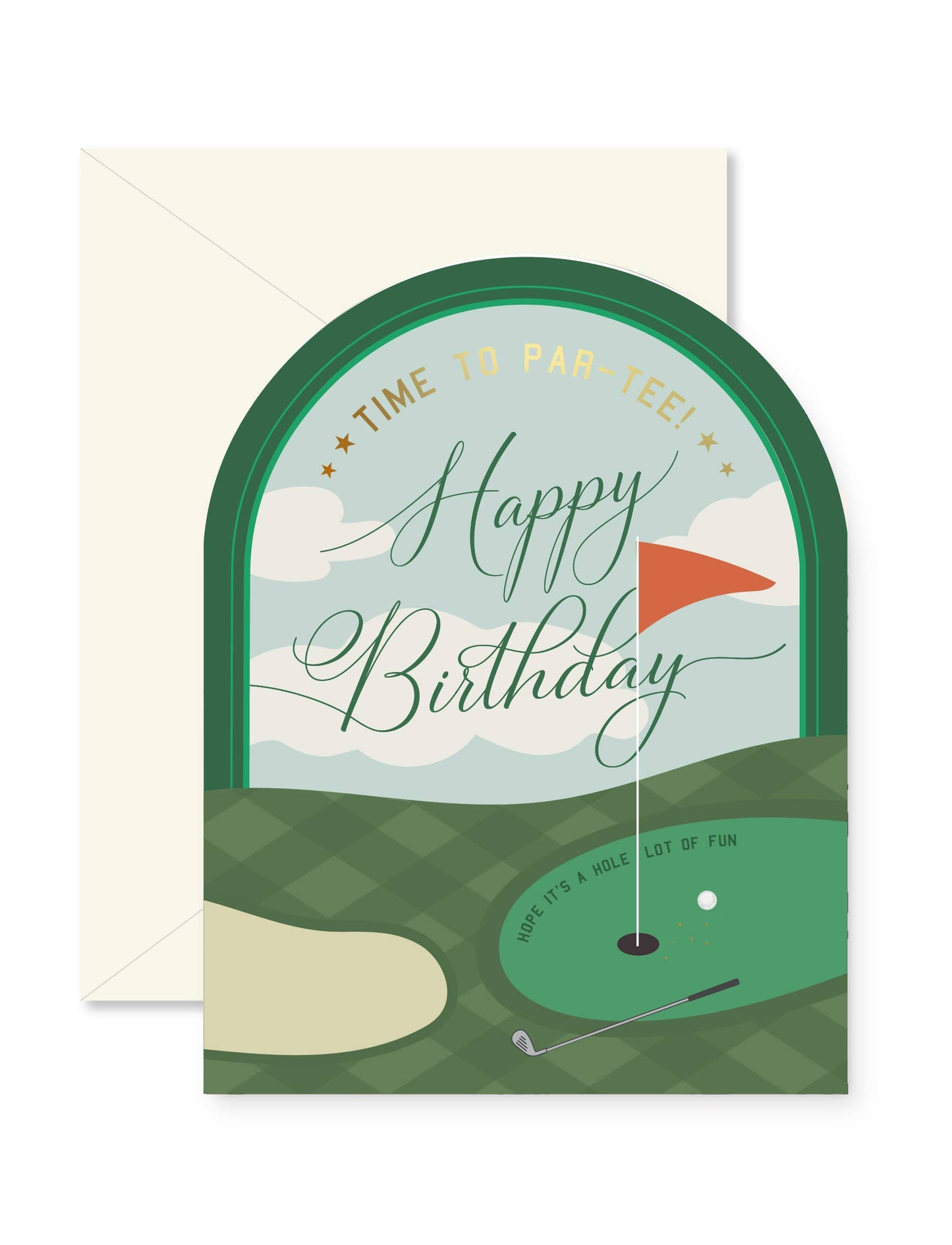 Time to Par-Tee Birthday Greeting Card