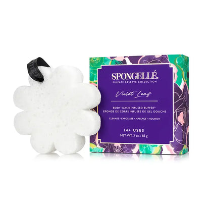 Spongelle Violet Leaf Flower Sponge