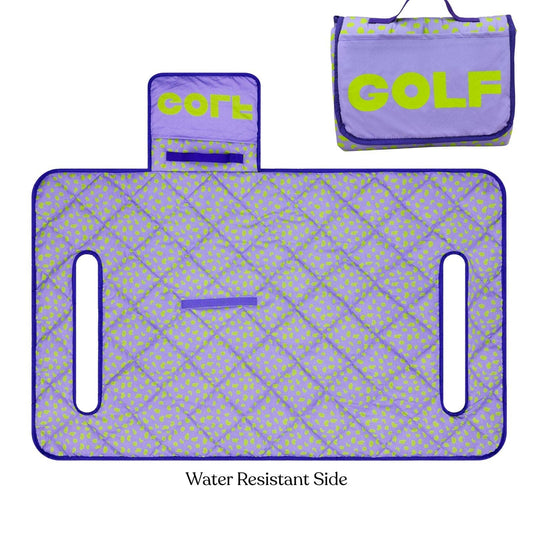 Birdie Lilac Leopard Reversible Golf Cart Seat Cover