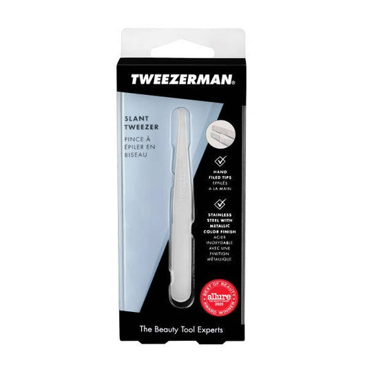 Tweezerman Slant Tweezer - Platinum Silver