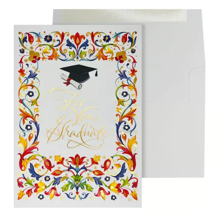 Florentine Border Graduation Card
