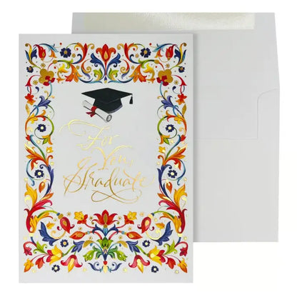 Florentine Border Graduation Card