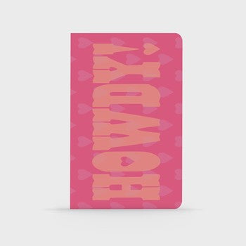 Denik Pink "Howdy" Classic Layflat Journal Notebook