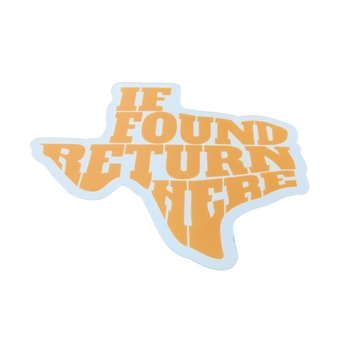 If Found Return Here Sticker