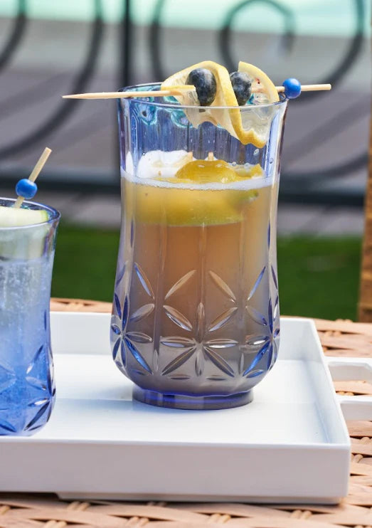 Traditional Classic Cobalt Blue Tumblers & Pitcher