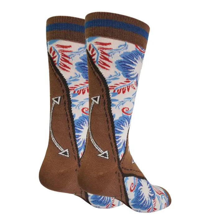 Urban Cowboy Western Premium Crew Dress Socks