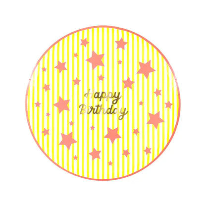 Happy Birthday Bright Star Side Plates
