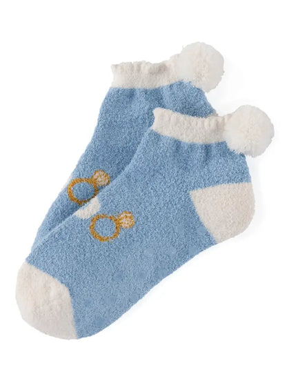 "I Do" Pom Pom Anklet Socks