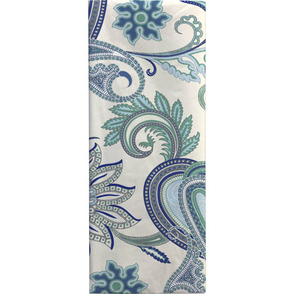 Paisley Printed Blue Tissue