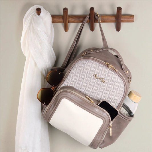 Vanilla Latte Itzy Mini Diaper Bag