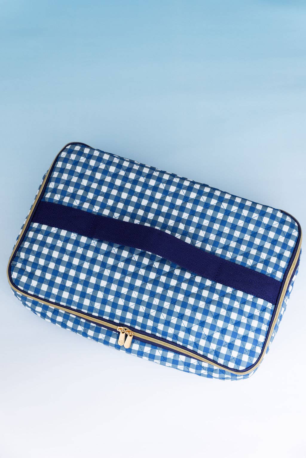 Riviera Blue Gingham Casserole Carrier
