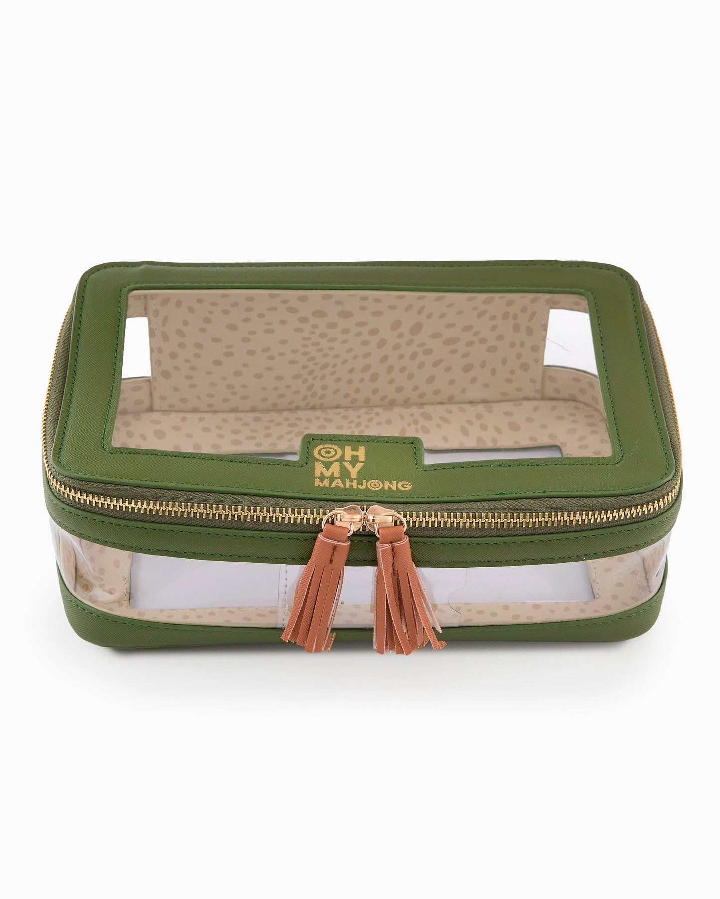 Mahjong Tile Storage Bag - Olive