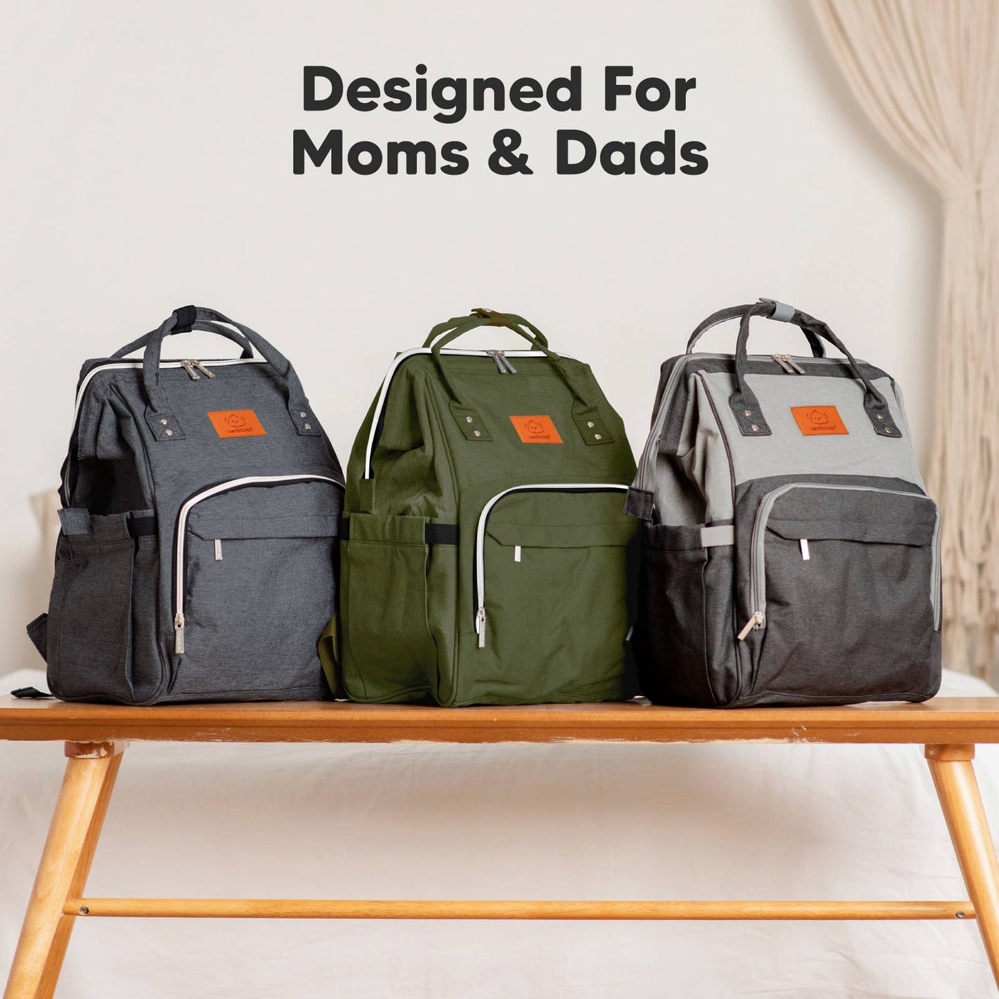 Olive Green Diaper Bag Backpack