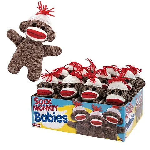 Sock Monkey Baby Retro Style Children's Toy