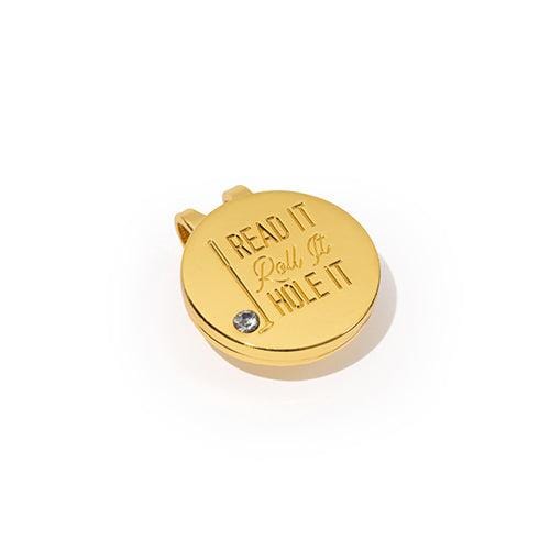 Birdie Read it, Roll it, Hole it Golf Ball Marker with Hat Clip