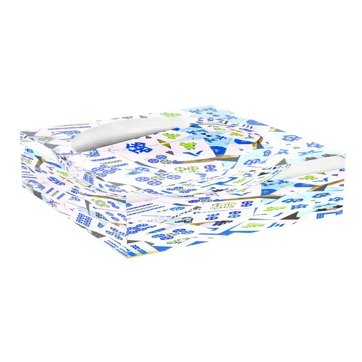 Mahjong Abstract Blues Candy Catchall Dish