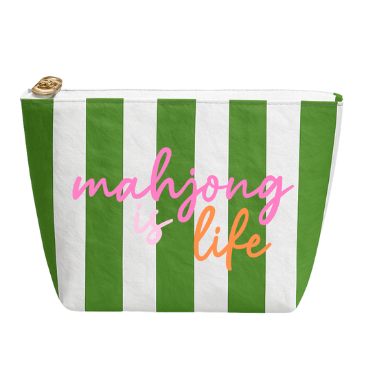 Mahjong is Life Preppy Zipper Bag