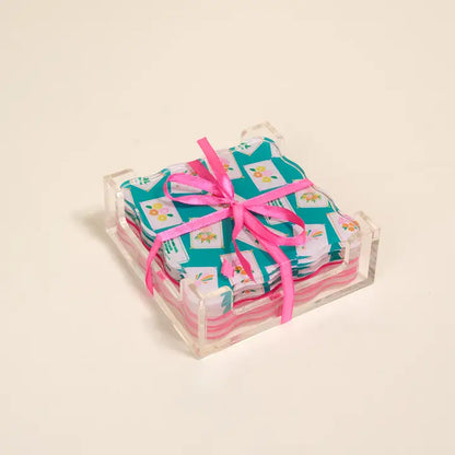 It's Mahj Time Acrylic Coaster Set