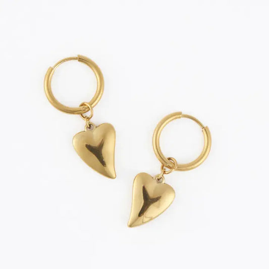 Narelle Heart And Hoop Earrings