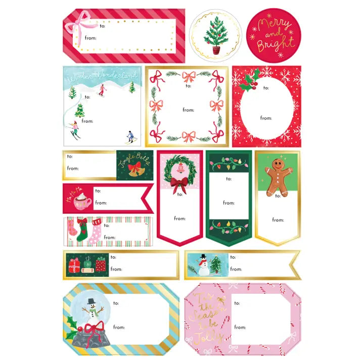 Merry Tiny Tidings Gift Labels