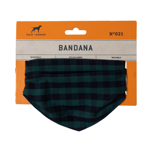 Field + Wander Reversible Dog Bandana Collar