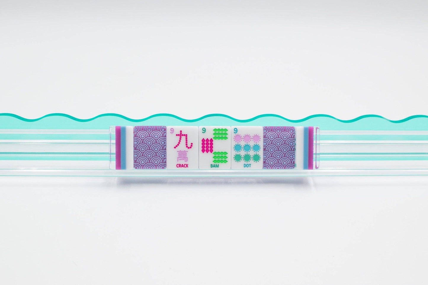 Crystal Confetti Purple - Mahjong Tile Set with a Sprinkle of Color