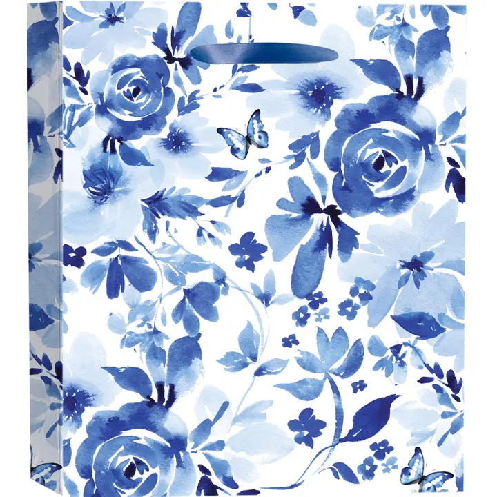 Indigo Rosettes Medium Gift Bag