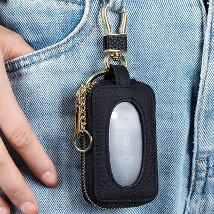 Genuine Leather Universal Car Key Fob Case