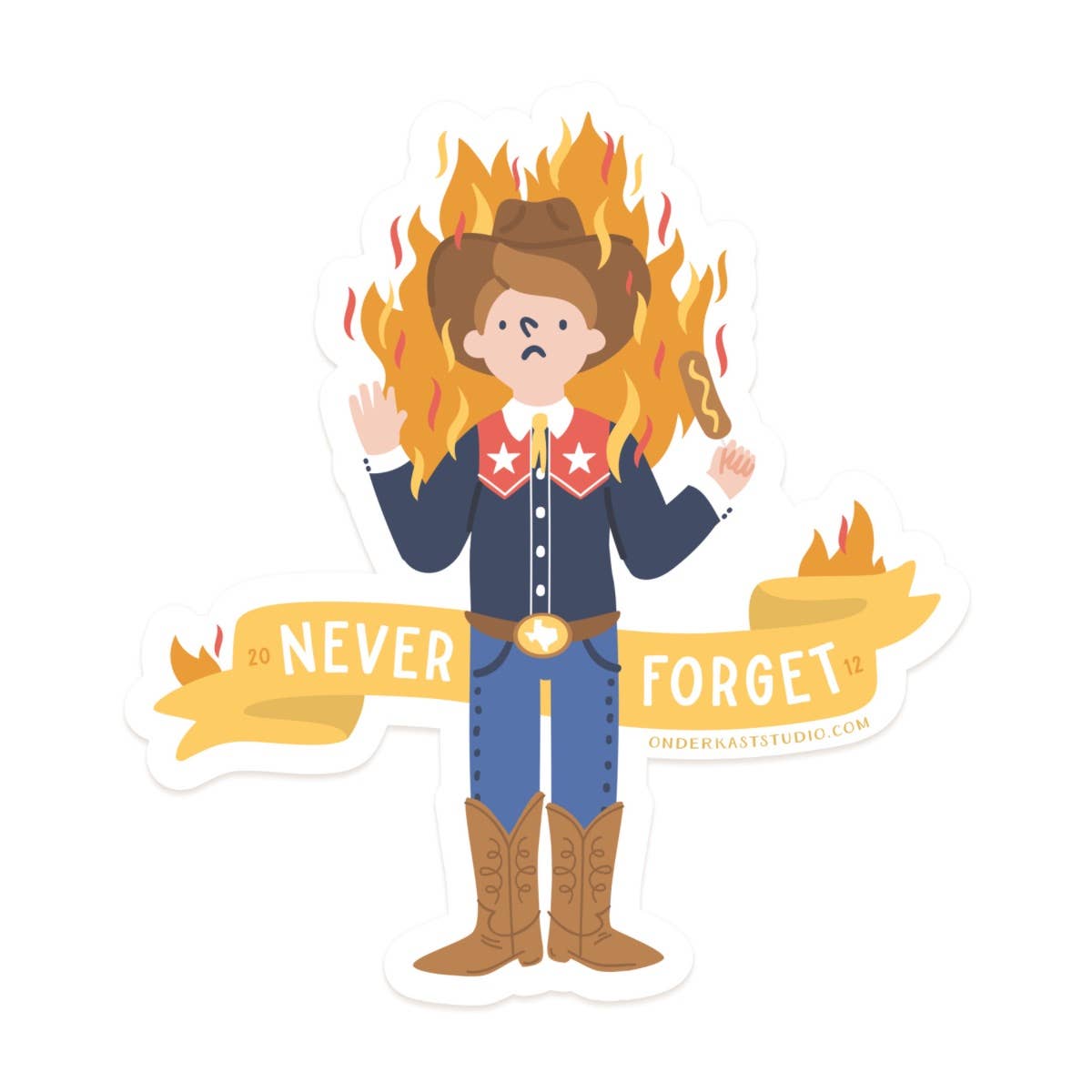 Never Forget Sticker