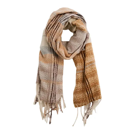 Callen Tartan Plaid Fringe Scarf