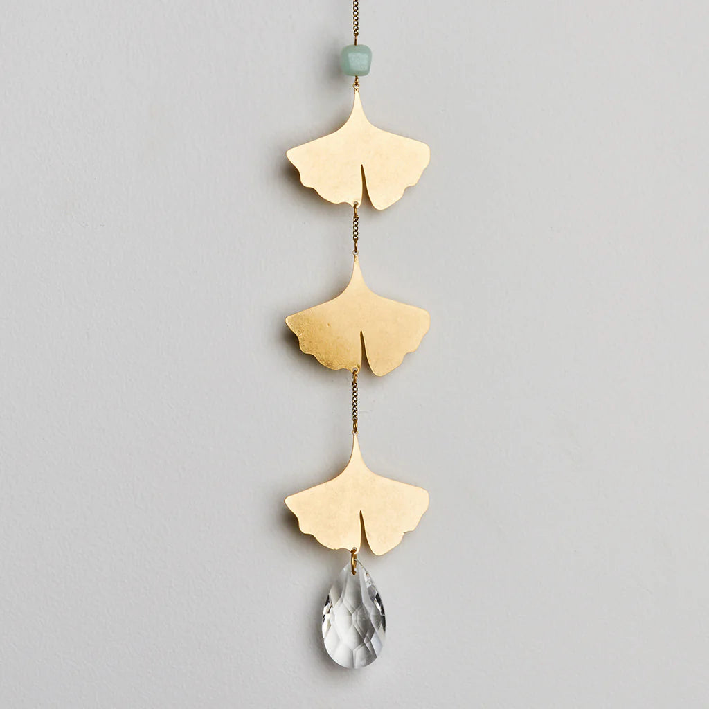 Suncatcher - Botanical Leaf/Amazonite