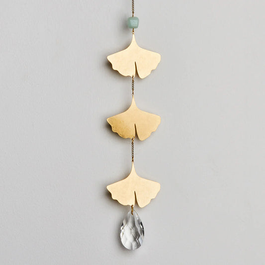 Suncatcher - Botanical Leaf/Amazonite