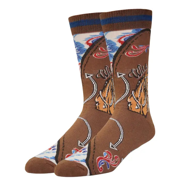 Urban Cowboy Western Premium Crew Dress Socks