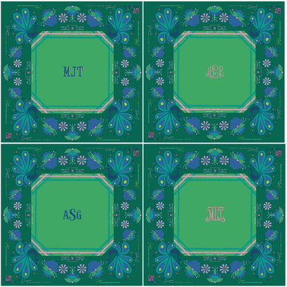 Mahjong Birdie Green Mat