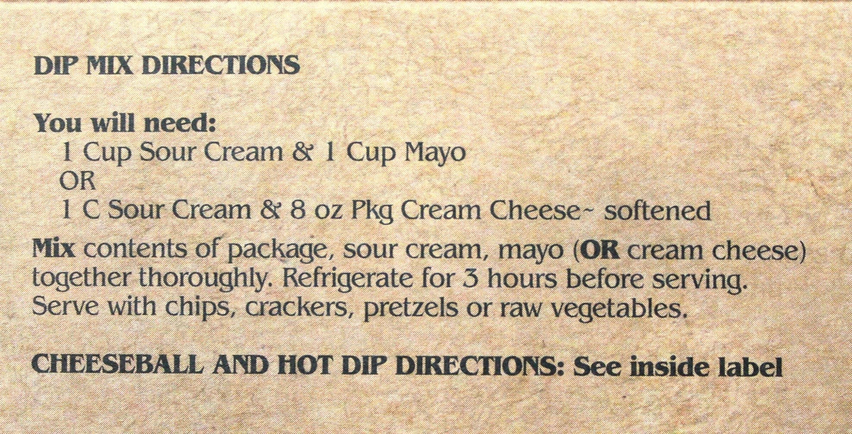 Southwest Taco Dip Mix