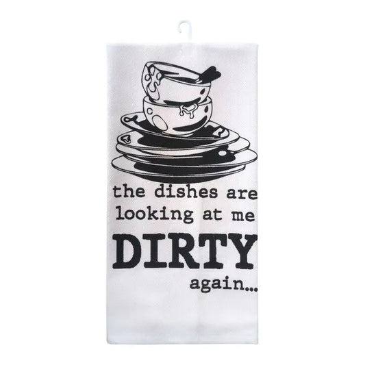 "Dirty Dishes" Decorative Kitchen Towel