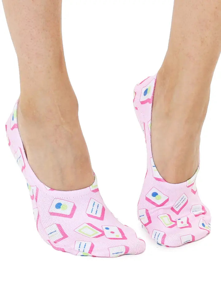 No-Show Liner Socks - Mahjong Tiles