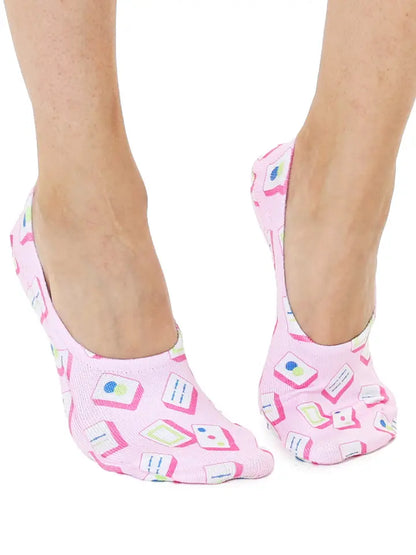 No-Show Liner Socks - Mahjong Tiles