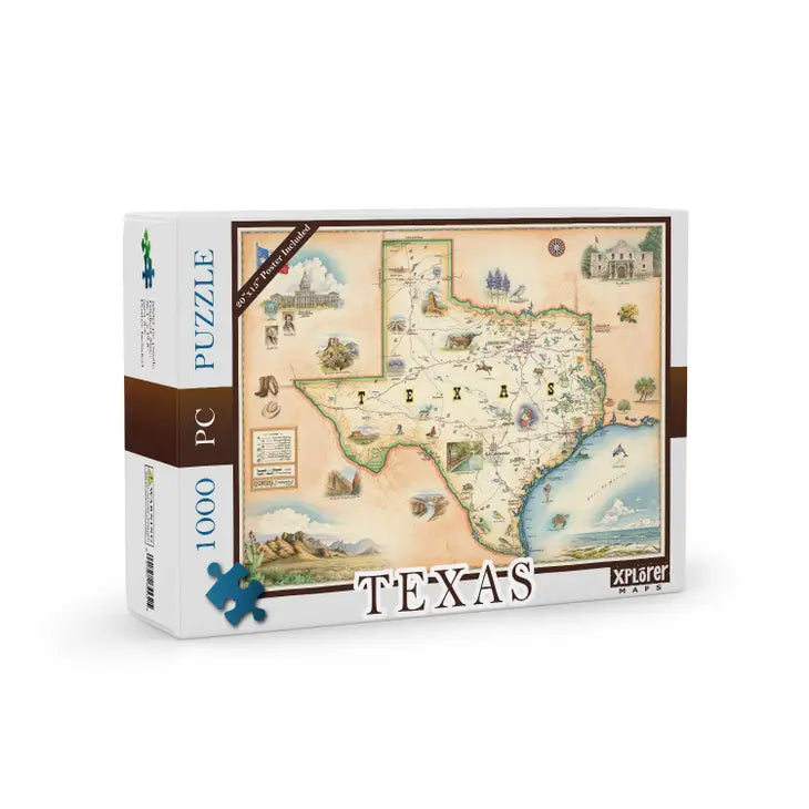 Texas State Map Puzzle