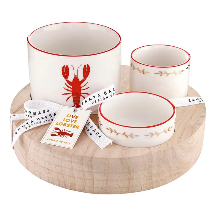 Lobster Ceramic Bowl Set