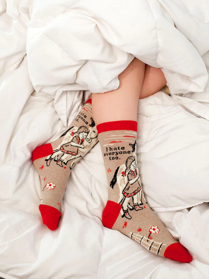 I Hate Everyone Too Crew Socks