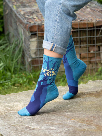 I Like Spooky Shit Crew Socks