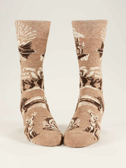 Fuck Work Crew Socks