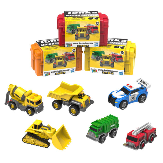 TONKA Single Pack Micro Metal Movers Retro Style Children's Toy