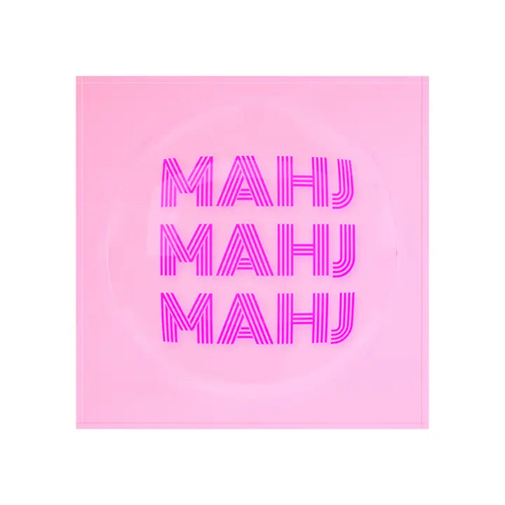Mahj Mahj Mahj Pink Mahjong Catchall Dish
