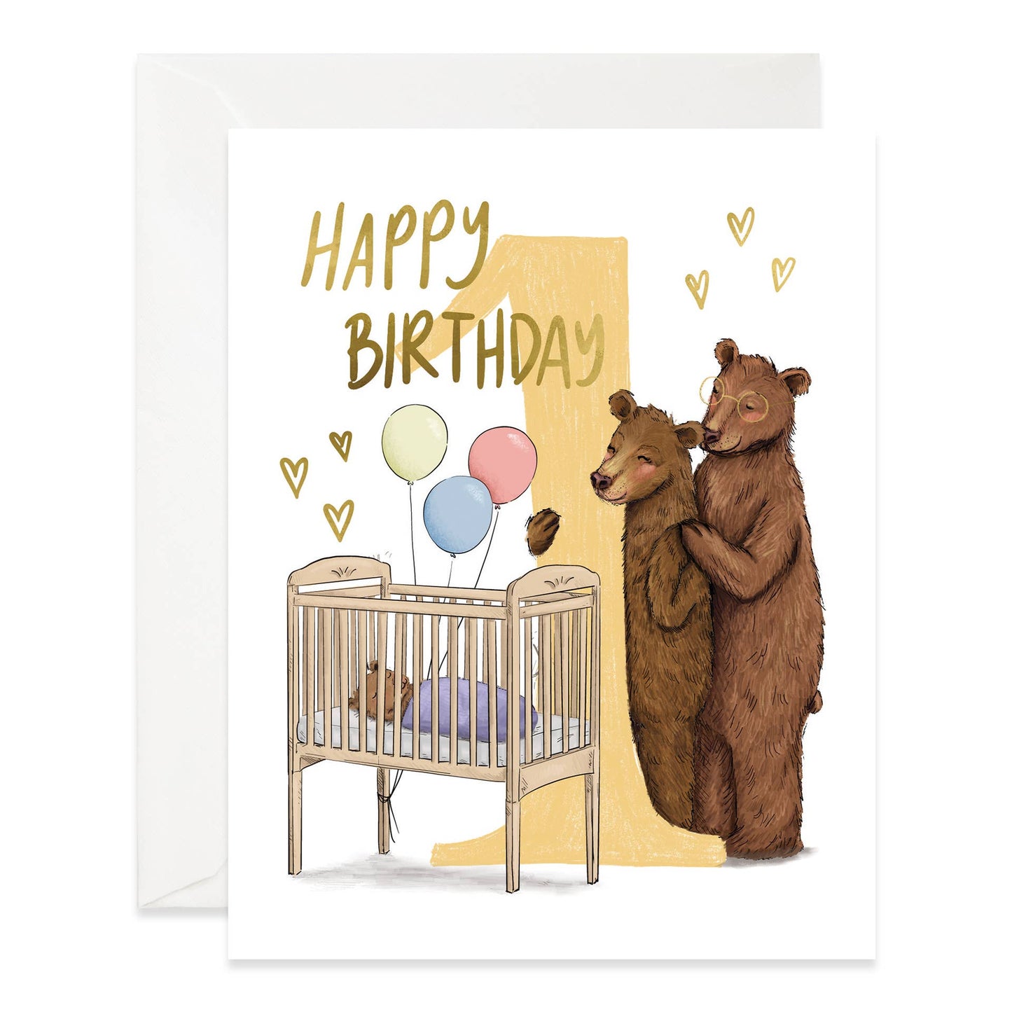 Bears 1st Birthday Card